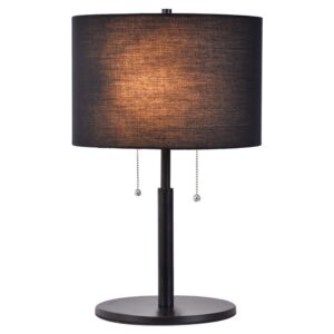 Lampe de table FOGO 2xE27 - noir