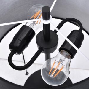 Lampe de table FOGO 2xE27 - noir