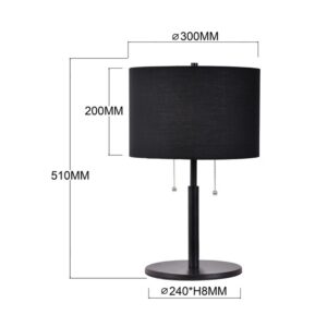 Lampe de table FOGO 2xE27 - noir
