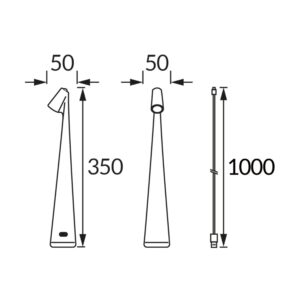 Lampe de table minimaliste avec batterie LED GROT 1W 5V CCT DIM USB-C vert