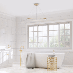 Lampe suspendue Saturno Or 57W LED