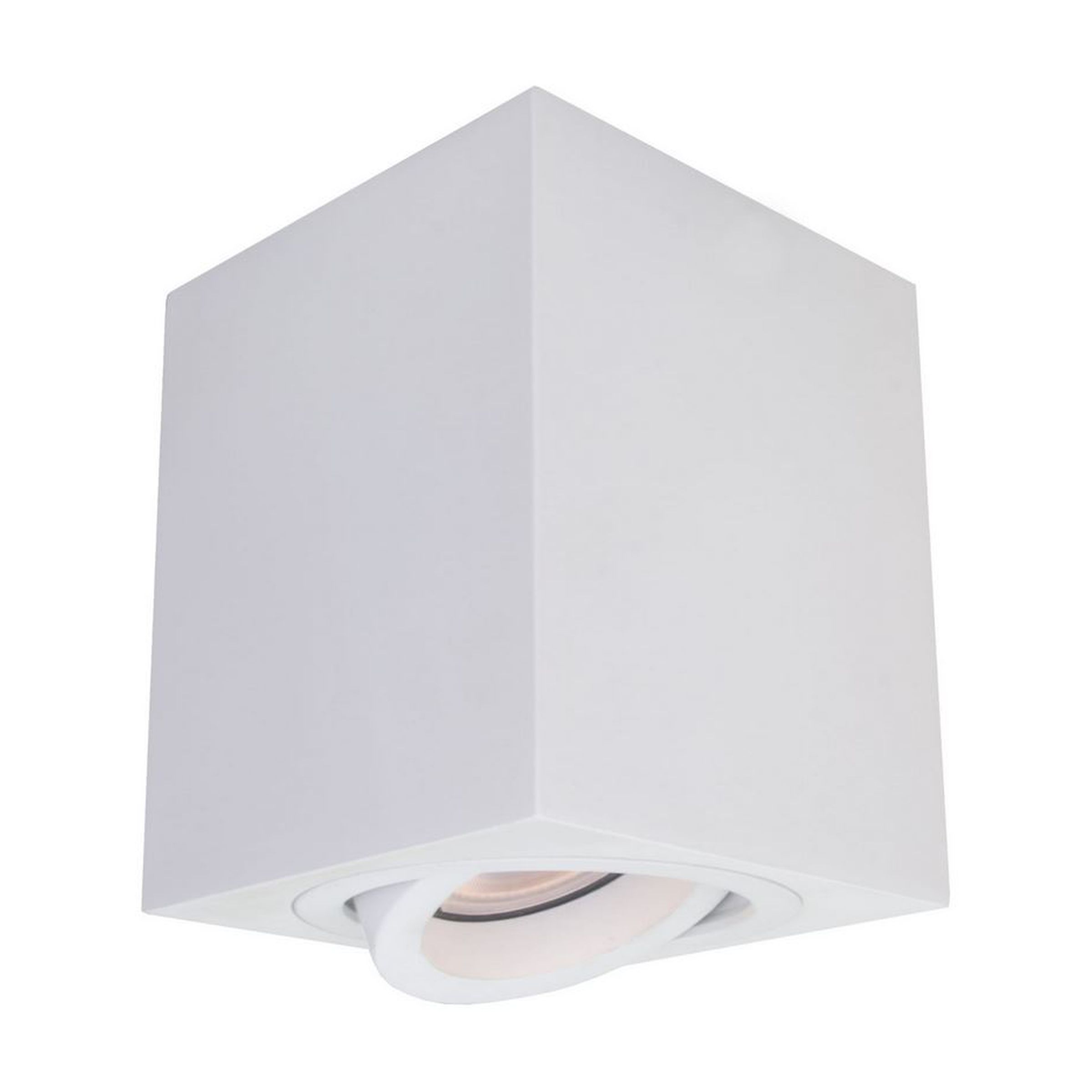 Spot Encastré Blanc LYON - Éclairage Moderne Orientable GU10 Le titre du produit traduit en français est : "Spot encastré orientable LYON 1 1xGU10 - blanc