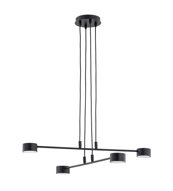 Lampe suspendue Modus 4 Noir, design scandinave à bras entrecroisés MODUS 4 NOIR