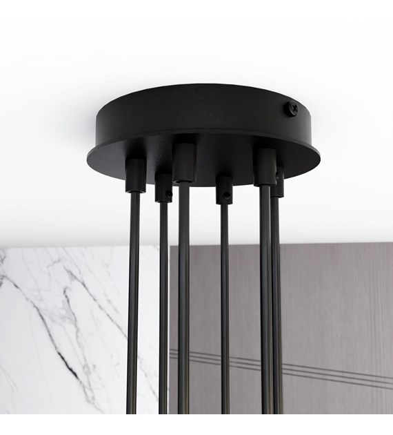 Modus 6 Noir – Lampe suspendue scandinave à bras entrecroisés MODUS 6 NOIR