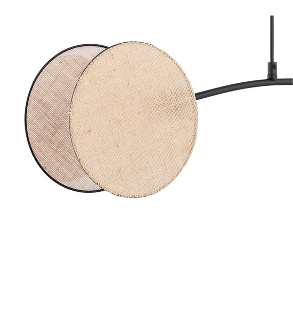 Lampe suspendue MOTIF 2 Naturel – design deux cercles reliés MOTIF 2 NATUREL