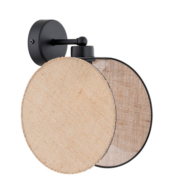 Applique murale design MOTIF K1, double cercle, finition naturelle MOTIF K1 NATUREL