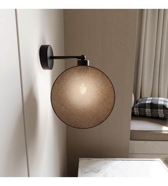 Applique murale design MOTIF K1, double cercle, finition naturelle MOTIF K1 NATUREL