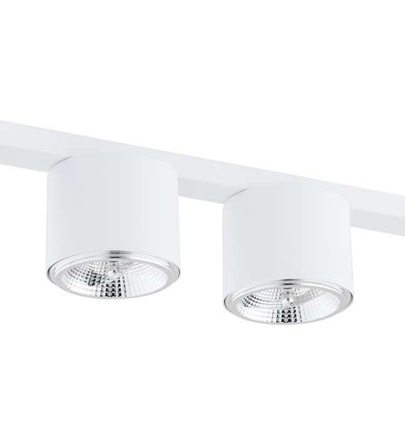 Plafonnier design Nano 4 Blanc minimaliste, 4 sources ponctuelles NANO 4 BLANC