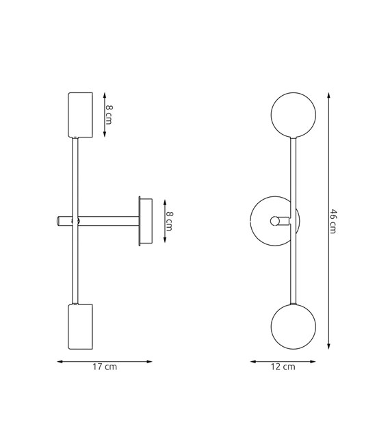 Applique murale design NATSU K2 – lumière subtile et chaleureuse NATSU K2 BL