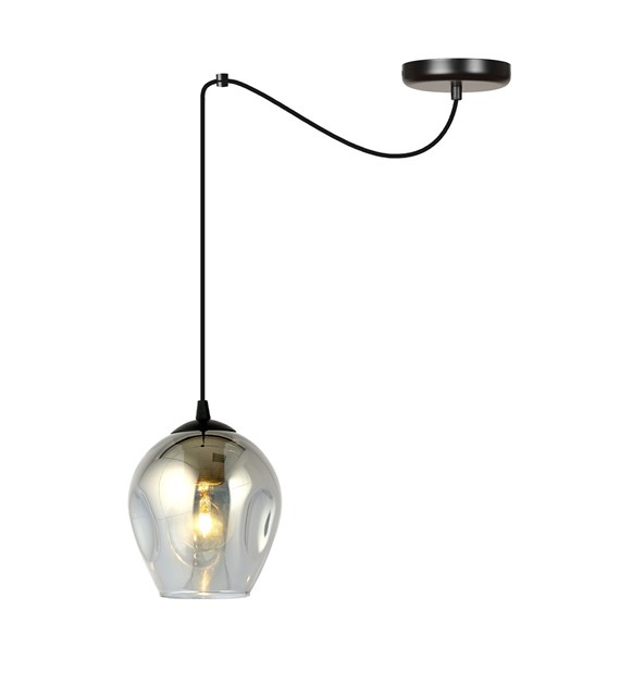 LEVEL suspension araignée, 1/3/5 sources, verre, hauts plafonds NIVEAU 1 BL GRAFIT