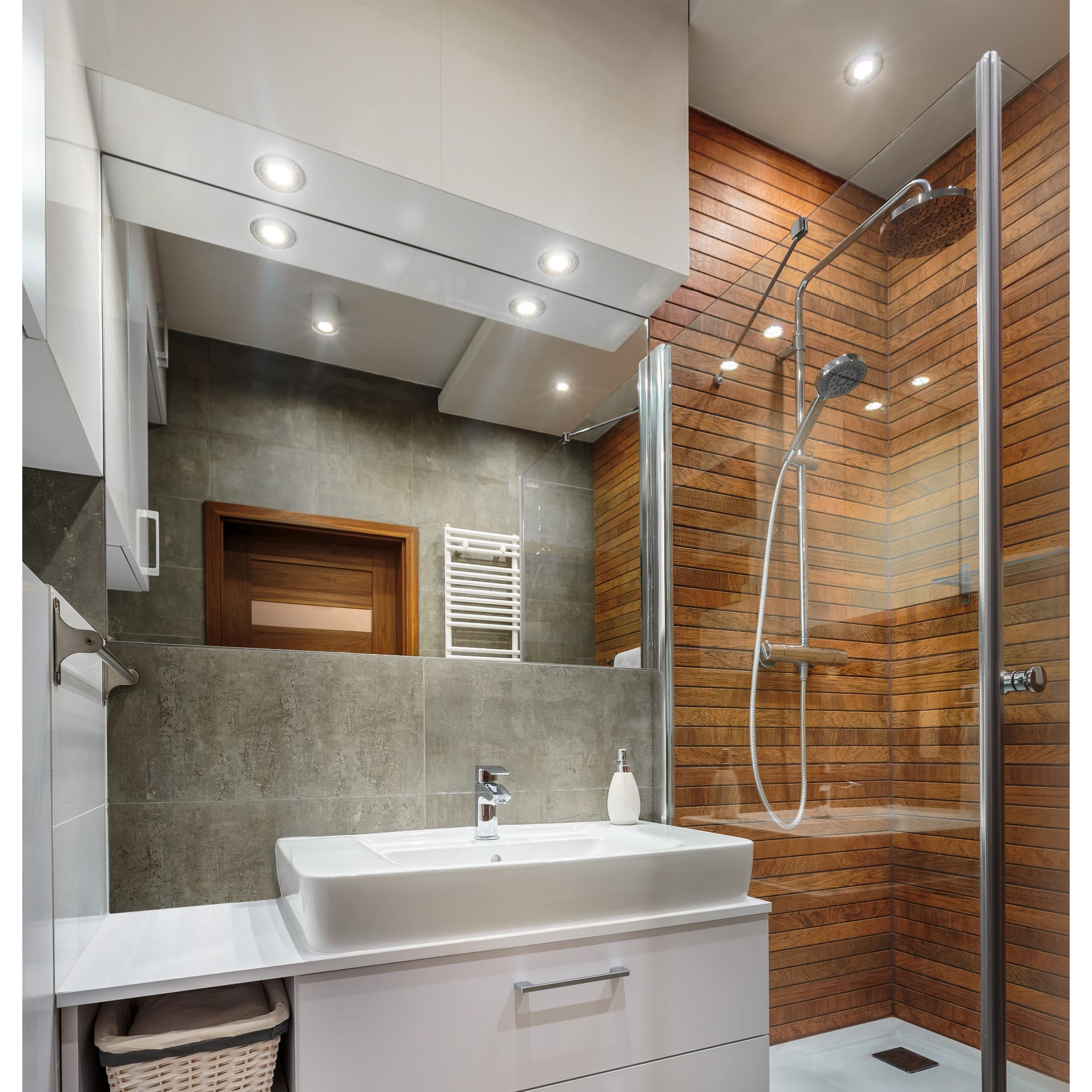 Oczko carré LAGOS GU10 IP65 - blanc Oczko carré LAGOS GU10 IP65 - blanc