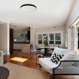 Plafonnier LED MAYA NOIR 15W IP44 Ø330 mm