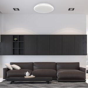 Plafonnier LED Terma Blanc 18W IP44 Ø280 mm