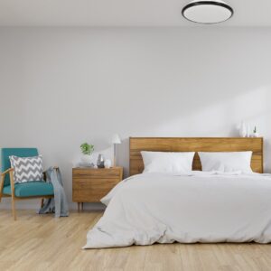 Plafonnier LED TERMA NOIR 24W IP44 Ø360 mm