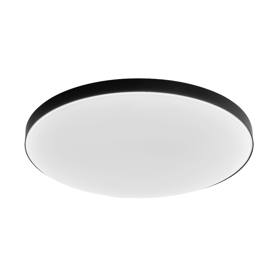 Plafonnier LED Slimi 18 W 4000 K 2300 lm noir salle de bain 30 x30 cm Plafonnier Slimi 18W 4000K Noir