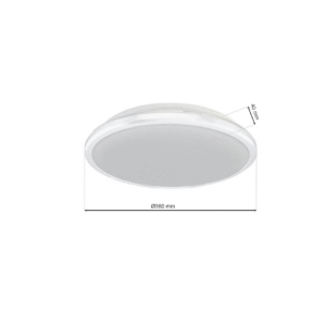 Plafonnier Terma Blanc 24W LED IP44 Ø360 mm
