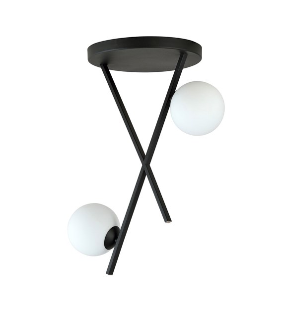 Plafonnier RIVER 2 OPAL – design moderne, abat-jours au choix RIVER 2 OPAL