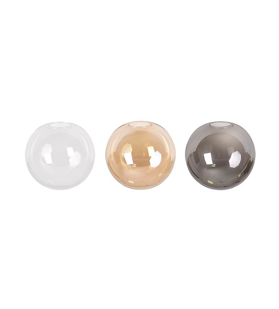 Suspension design ROSSI, verre, 6/8 sources, fabrication polonaise ROSSI 6 WH TRANSPARENT