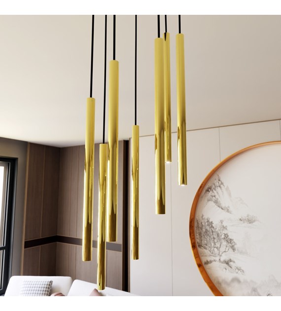 Lampe suspendue Selter 7 Premium Or, glamour doré moderne SELTER 7 PREMIUM OR