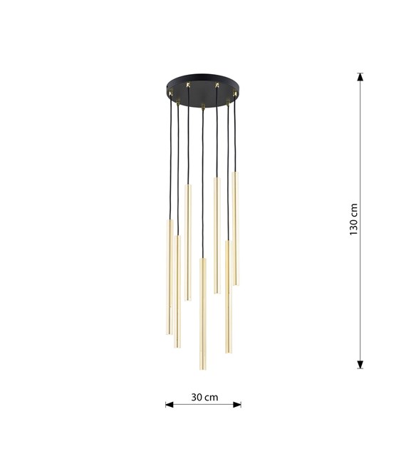 Lampe suspendue Selter 7 Premium Or, glamour doré moderne SELTER 7 PREMIUM OR