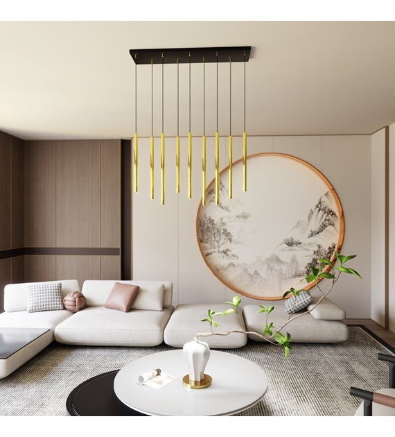 Lampe suspendue Selter 9 Or – accent luxueux, glamour moderne SELTER 9 OR