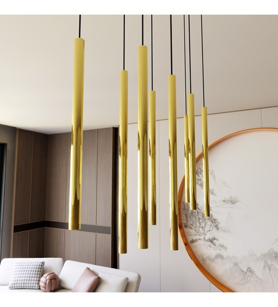 Lampe suspendue Selter 9 Or – accent luxueux, glamour moderne SELTER 9 OR