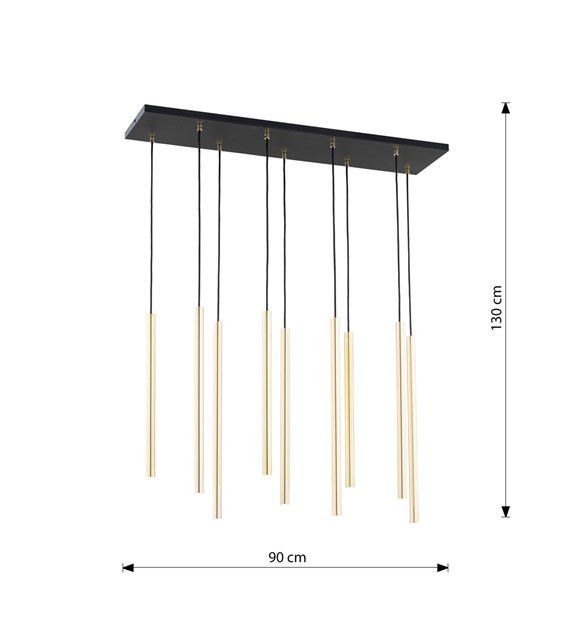 Lampe suspendue Selter 9 Or – accent luxueux, glamour moderne SELTER 9 OR