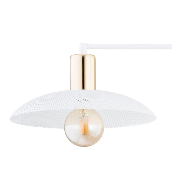 SPIRIT 4 Blanc plafonnier industriel en métal, design minimaliste SPIRIT 4 BLANC