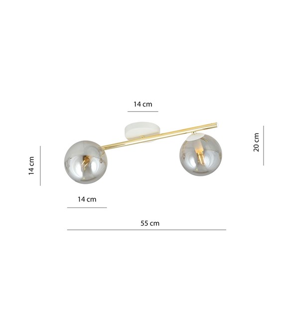 Plafonnier SPLENDI doré tube glamour - blanc/noir, 2-4 lampes SPLENDI 2 WH GRAFIT" ne semble pas être un titre de produit courant ou facilement traduisible. Cependant, si nous devions garder l'essence du nom tout en le rendant en français,...