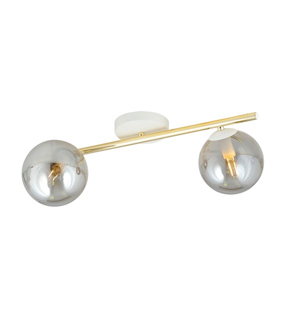 Plafonnier SPLENDI doré tube glamour - blanc/noir, 2-4 lampes SPLENDI 2 WH GRAFIT" ne semble pas être un titre de produit courant ou facilement traduisible. Cependant, si nous devions garder l'essence du nom tout en le rendant en français,...
