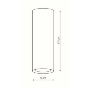 Spot encastrable MANACOR 17 GU10 - anneau blanc/noir