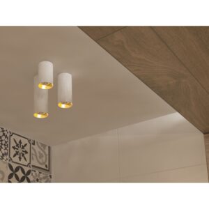 Spot encastrable MANACOR 17 GU10 - anneau blanc/noir