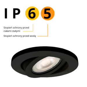 Spot encastrable orientable LAGOS IP65 GU10 - noir