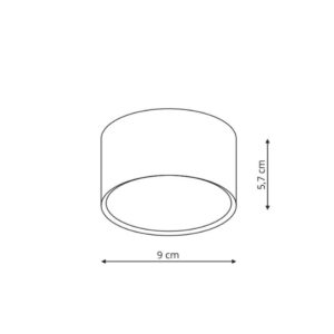 Spot encastré KENDAL LED 6W 3000K IP54 - blanc
