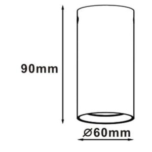 Spot encastré MANACOR 9 GU10 - noir/anneau noir