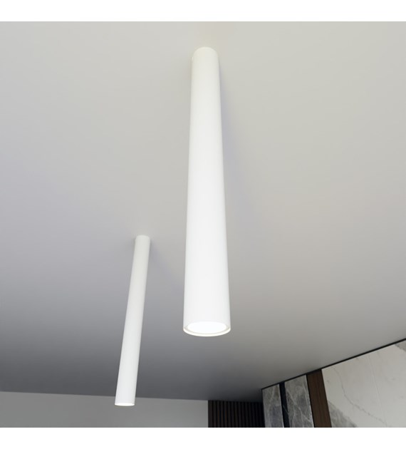 Plafonnier design blanc TECNO 1 XL – réf. 1317/1 XL TECNO 1XL BLANC luminaire