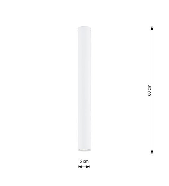 Plafonnier design blanc TECNO 1 XL – réf. 1317/1 XL TECNO 1XL BLANC luminaire