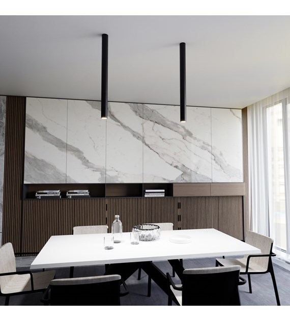 Plafonnier design TECNO 1 XXL noir, luminaire plafond intérieur TECNO 1XXL NOIR luminaire