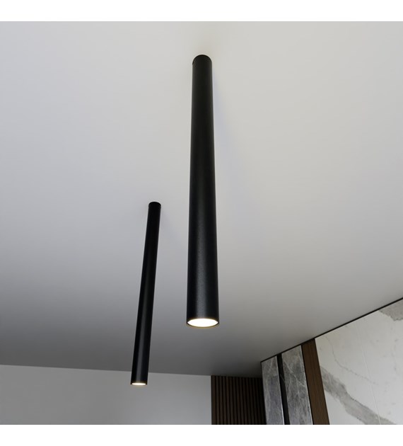 Plafonnier design TECNO 1 XXL noir, luminaire plafond intérieur TECNO 1XXL NOIR luminaire