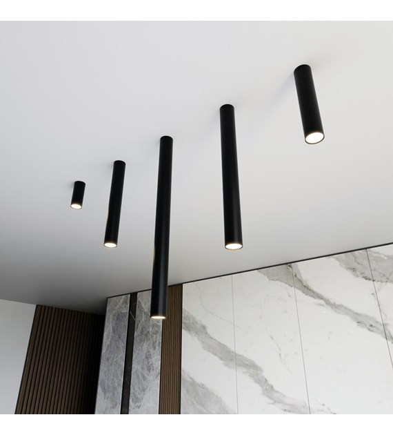 Plafonnier design TECNO 1 XXL noir, luminaire plafond intérieur TECNO 1XXL NOIR luminaire