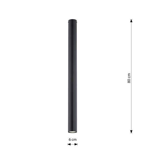 Plafonnier design TECNO 1 XXL noir, luminaire plafond intérieur TECNO 1XXL NOIR luminaire