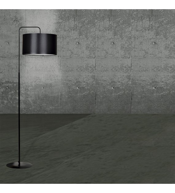 Lampe sur pied TRAPO noire – design minimaliste, 100% polonaise TRAPO LP1 BL NOIR