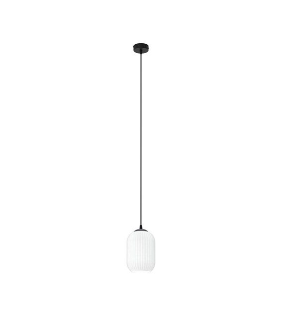 Lampe suspendue Verdi opale - abat-jour pot irrégulier, lumière douce VERDI 1 BL OPAL
