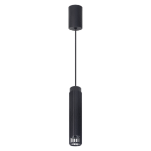 LAMPE SUSPENDUE VERTICALE NOIRE 1xGU10