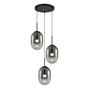 Suspension Alias Noir 3xE14 cercle