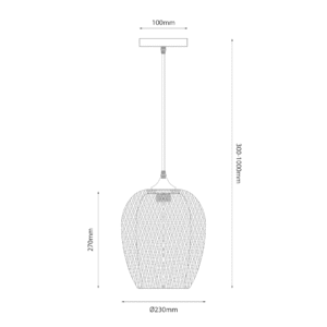Suspension ALMA 1xE27