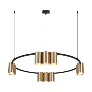 Suspension (anneau) Genesis Noir Or 10xGU10