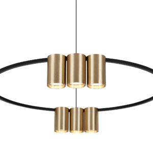 Suspension (anneau) Genesis Noir Or 10xGU10