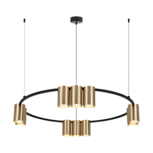 Suspension (anneau) Genesis Noir Or 10xGU10