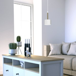 Suspension Arena 1xGX53 Blanc/Doré